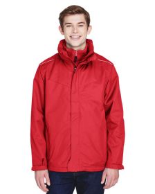 CORE365 88205 Men's Region 3-in-1 Jacket with Fleece Liner (Color: CLASSIC RED, size: 2XL)